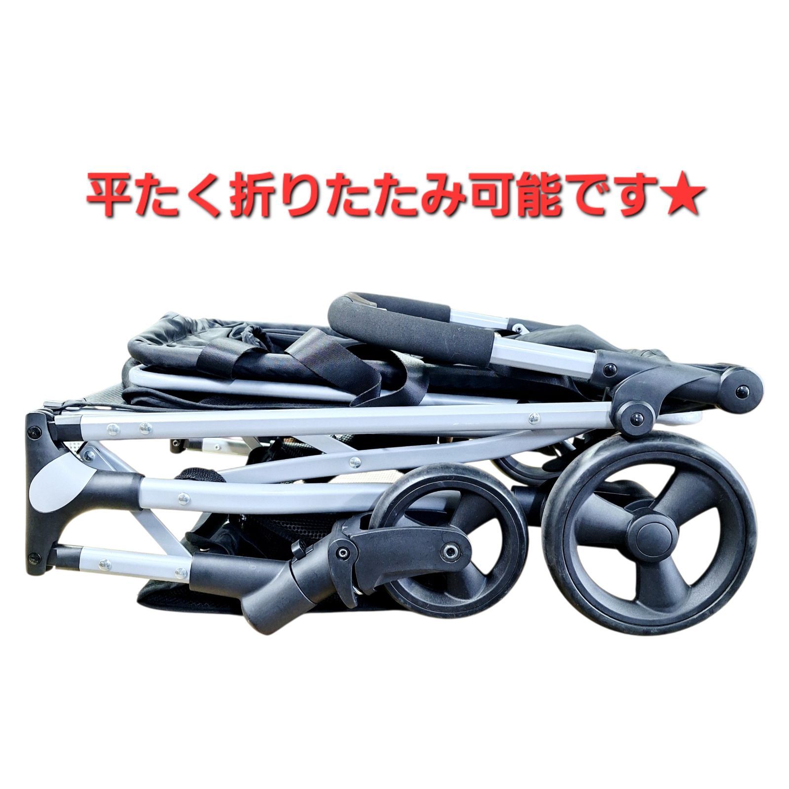 中古☆説明書あり EcoCa 折りたたみ式ショッピングカート エコカ
