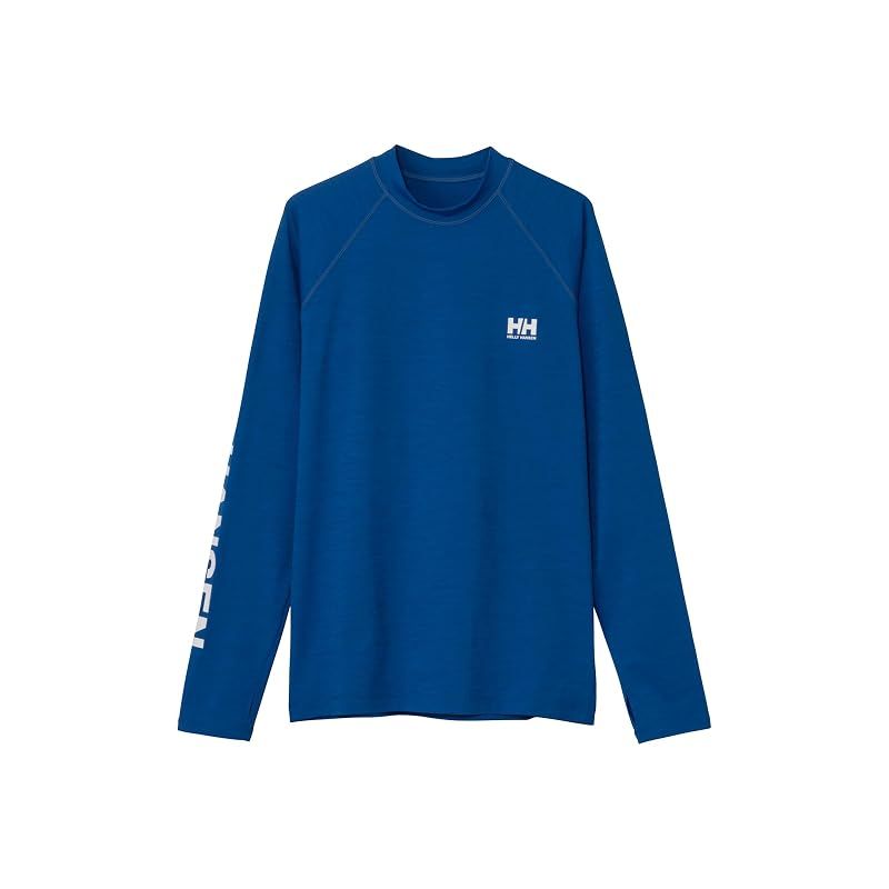 【新品】 [ヘリーハンセン] ラッシュガード L/S Letter Rashguard サニーブルー WL 0