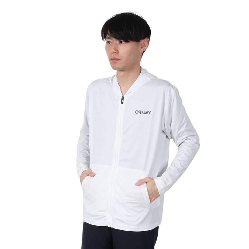 【新品】 Oakley (オークリー) パーカー RASH HOODY US S サイズ (日本 M サイズ相当) 25.0 WHITE (ホワイト) FOA407762_100S 吸汗速乾 ストレッチ フルジップ フーディー 0