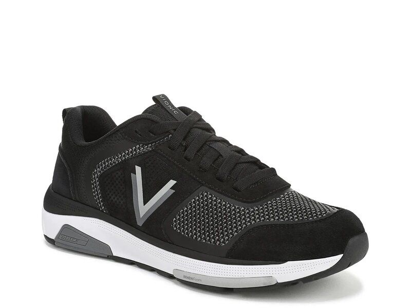 バイオニック メンズ シューズ スニーカー ニット Vionic Walk Stride Knit Sneaker Black ブラック