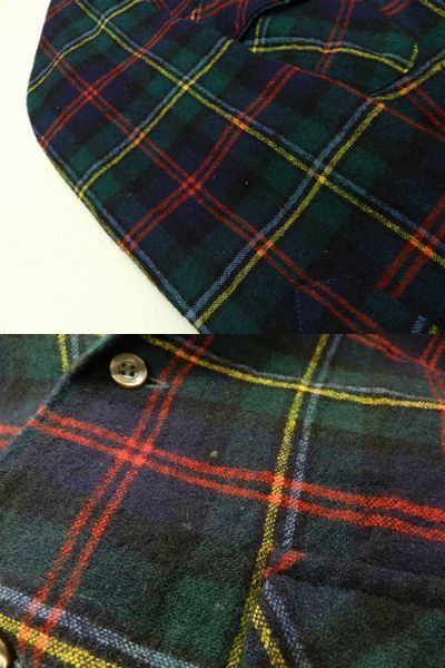 ペンドルトン PENDLETON 70s ウールボードシャツ 70S △☆中古 中古70s