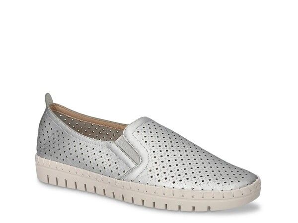 イージーストリート レディース シューズ スニーカー Easy Street Fresh SlipOn Sneaker Silver Metallic シルバー