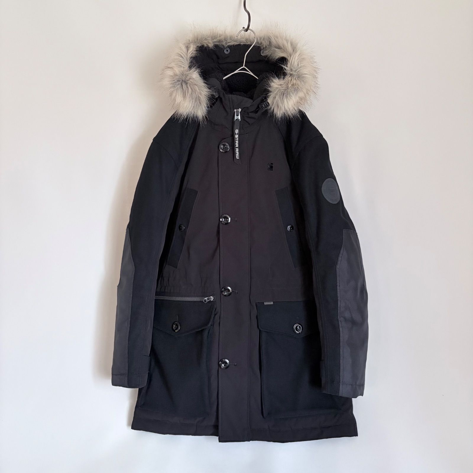 ジースターロゥ　G-STAR RAW　Vodan Padded PM Parka　ミリタリージャケット　コート　ファー