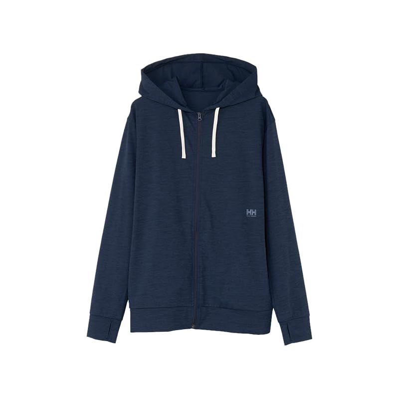 【新品】 [ヘリーハンセン] ラッシュガード L/S One Point Logo FZ Hoodie Rashguard オーシャンネイビー XL 0
