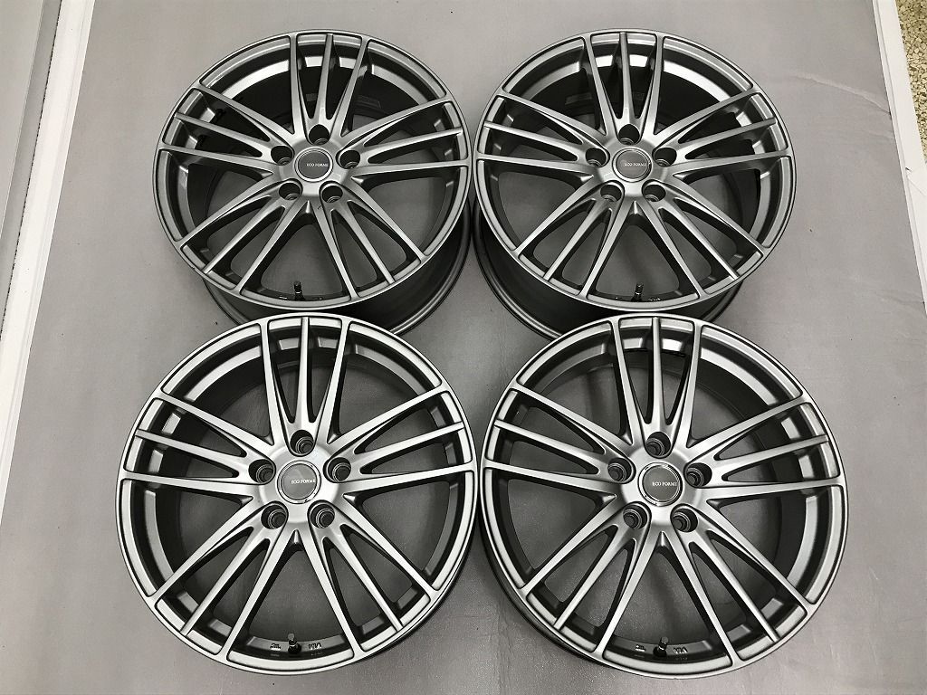 ◎傷少美品 18inc 7.5J +42 114.3/5H 即納 個人宅OK 4本 検) アルファード RAV4 ハリアー ヤリスクロス エクストレイル エルグランド