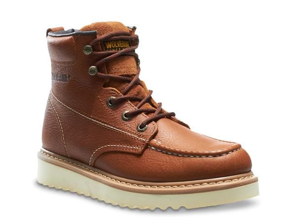 ウルヴァリン メンズ シューズ ブーツ・レインブーツ Wolverine Work Wedge Work Boot Brown ブラウン