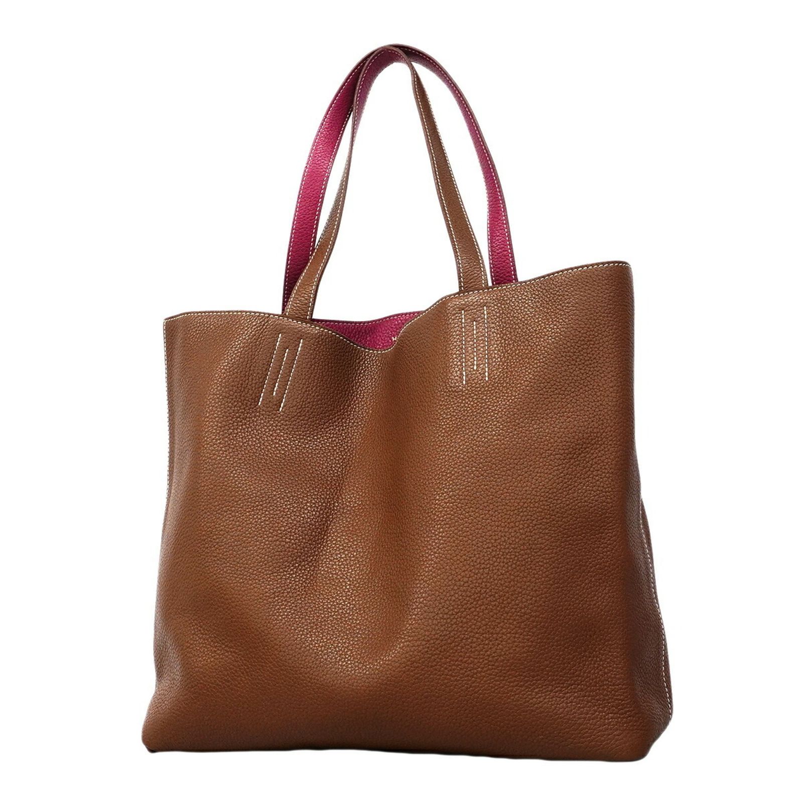 エルメス(Hermes) エルメス トートバッグ ドゥブルセンス36 トリヨンクレマンス トスカ マロン □Q刻印レディース OP004714