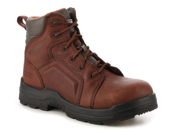 ロックポート メンズ シューズ ブーツ・レインブーツ Rockport More Energy Work Boot Dark Brown ブラウン