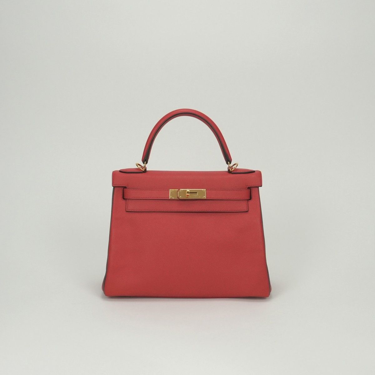 エルメス HERMES ケリー28 ケリー 28 SPO バッグ トートバッグ ショルダーバッグ エプソン ルージュカザック×エタン Rouge Casaque × Etain レッド Redブラウン Brown 赤 ゴールド金具