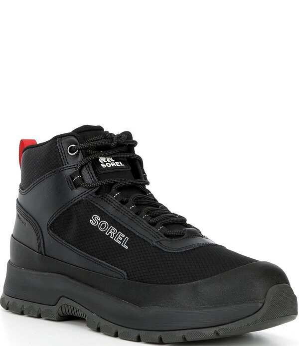 ソレル メンズ シューズ スニーカー Sorel Mens OUTING NW Mid Waterproof High Top Sneakers BlackBlack ブラック