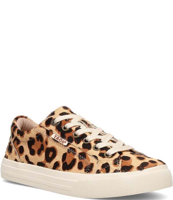 タオスフットウェア レディース シューズ スニーカー プラットフォーム プリント Taos Footwear Plim Soulux Leopard Print Calf Hair Platform