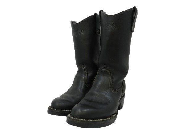 ▲★美品 WESCO ウエスコ モリソンブーツ サイズ 7.5D / 約25.5cm ブラック MORRISON 古着 中古品(156)