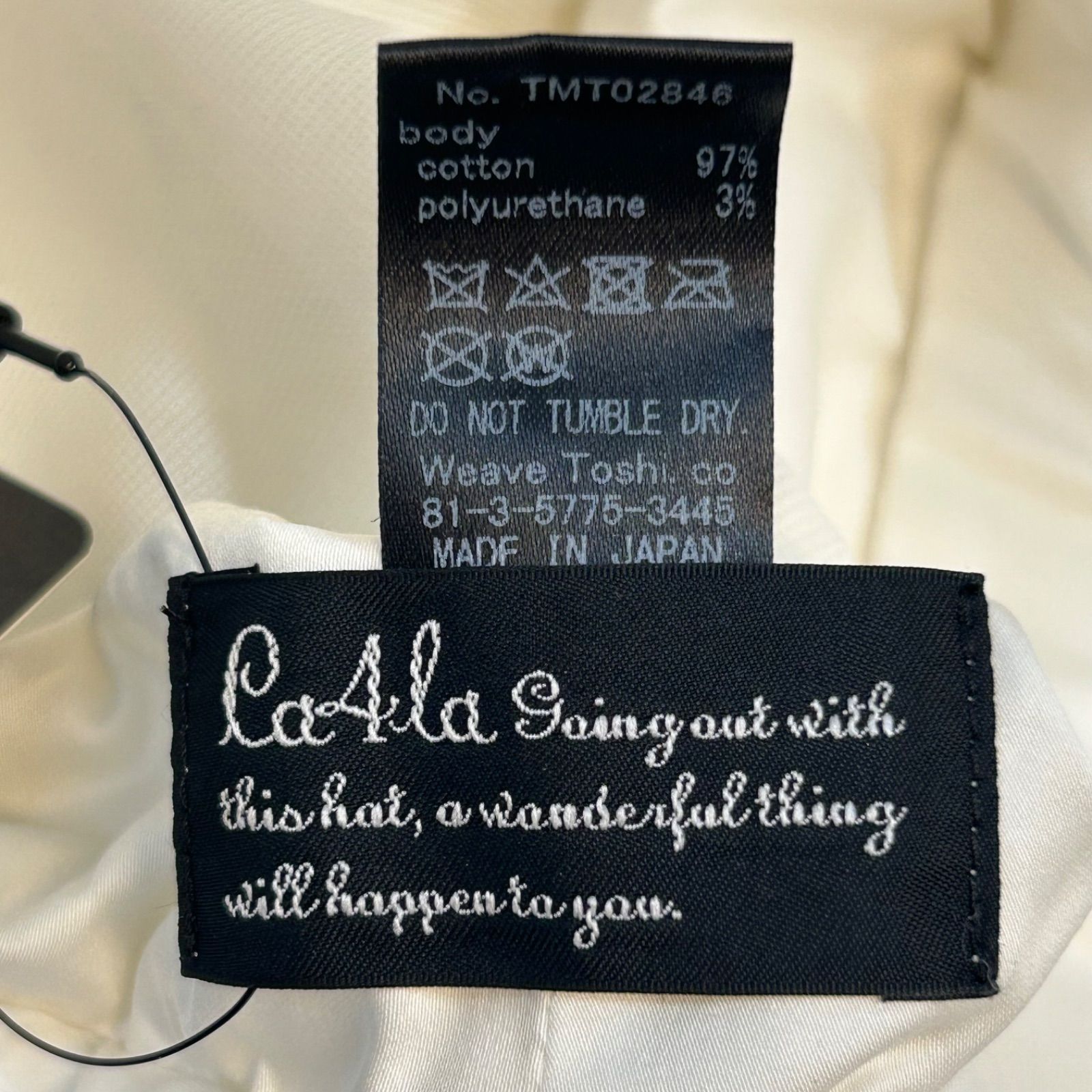 新品 タグ付 未使用 CA4LA カシラ UVカットリボンハット ハット 帽子