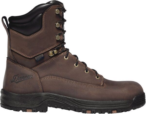ダナー メンズ シューズ ブーツ・レインブーツ Danner Mens Caliper 8 Waterproof Aluminum Toe Work Boots Brown ブラウン