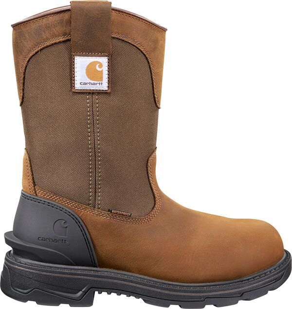 カーハート メンズ シューズ ブーツ・レインブーツ Carhartt Mens Ironwood 11 Waterproof Softoe Wellington Work Boots Brown Oi