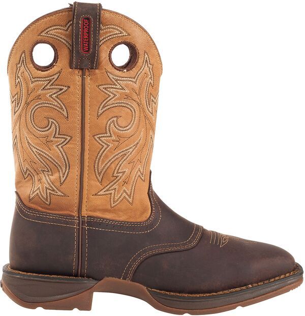 ドゥランゴ メンズ シューズ ブーツ・レインブーツ Tシャツ Durango Mens Rebel 11 Waterproof Steel Toe Western Work Boots TanBrow
