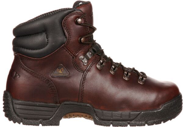 ロッキー メンズ シューズ ブーツ・レインブーツ Tシャツ Rocky Mens MobiLite 6 Waterproof Steel Toe Work Boots Dark Brown ブラウン