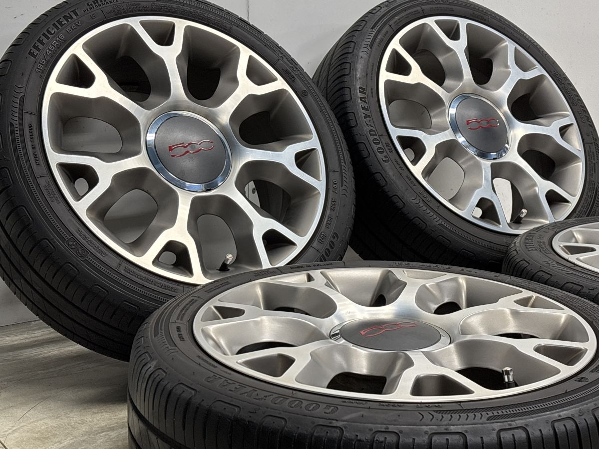 正規品】フィアット 500 純正 16in 4.5J +35 PCD98 グッドイヤー