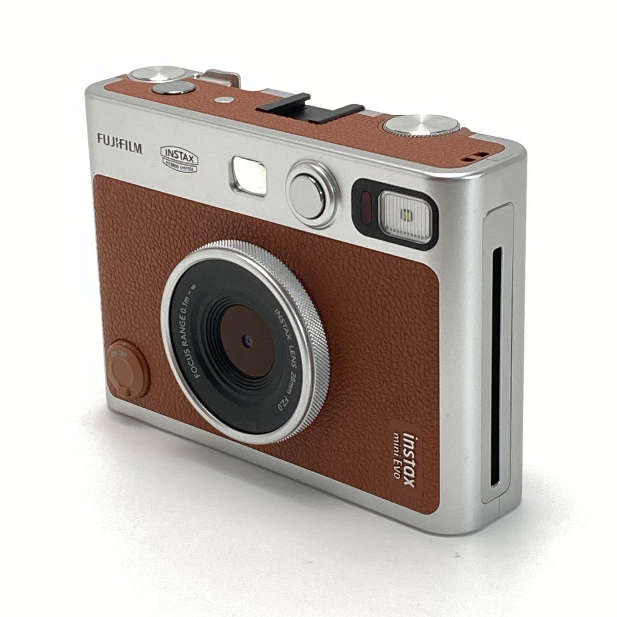 FUJIFILM フジフィルム instax mini Evo ブラウン チェキ インスタントカメラ 本体のみ