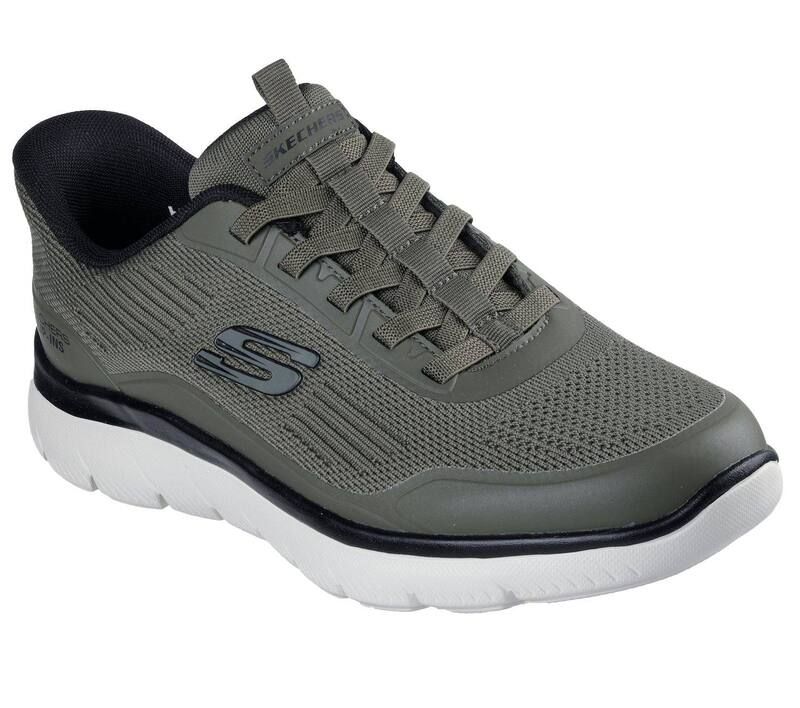 スケッチャーズ メンズ シューズ スニーカー Skechers Hands Free Slipinsummits Leyter Menshoes Olive Gray グレー