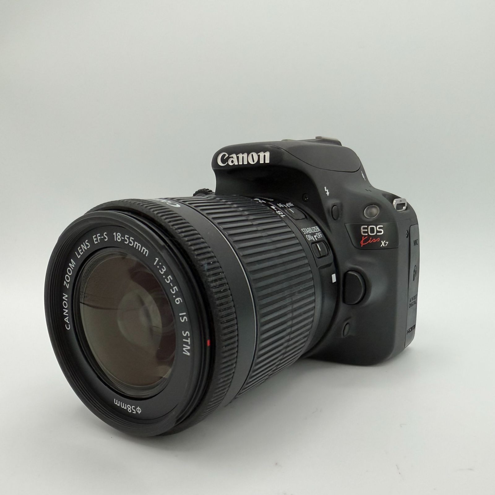 Canon EOS Kiss X7 EF-S 18-55mm IS STM スマホ転送OK 初心者セット SD