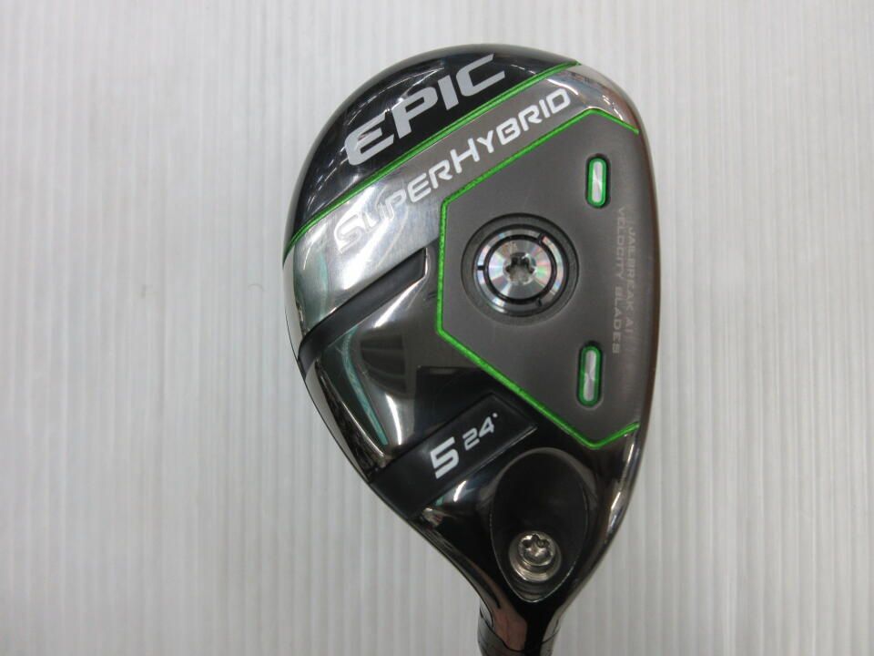 キャロウェイ　EPIC SUPER HYBRID　24度　スチールファイバー fc 75 HY　F3フレックス　ユーティリティ　中古　ゴルフドゥ！美里店【最短即日発送】