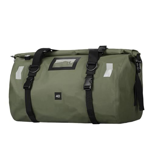 ツーリングバッグ シートバッグ バイク リアバッグ 40L/66L 大容量 防水 耐磨耗 バイクツーリング (40L, 緑)ts 3142a699