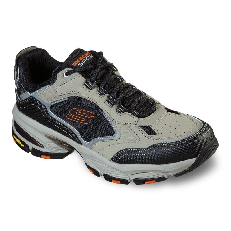 スケッチャーズ メンズ シューズ スニーカー Skechers Vigor 30 Mens Athletic Shoes Taupe Black ブラック
