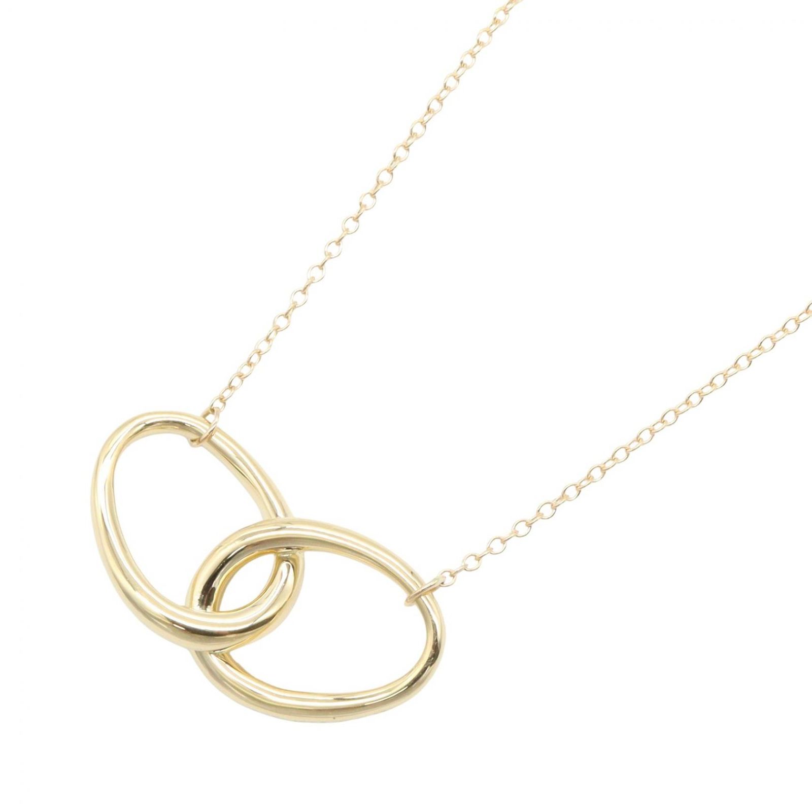 ティファニー TIFFANY＆CO ネックレス ダブルループ ネックレス 首回42cm K18（イエローゴールド） ダブルループ ネックレス レディース Used A