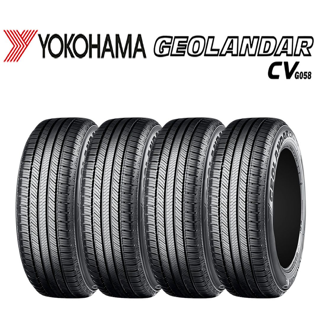 2025年製 新品 4本価格 会社宛 送料無料 235/55R19 105V 夏 ヨコハマ YOKOHAMA ジオランダー CV G058 エスティマ エクストレイル NO,YN1935