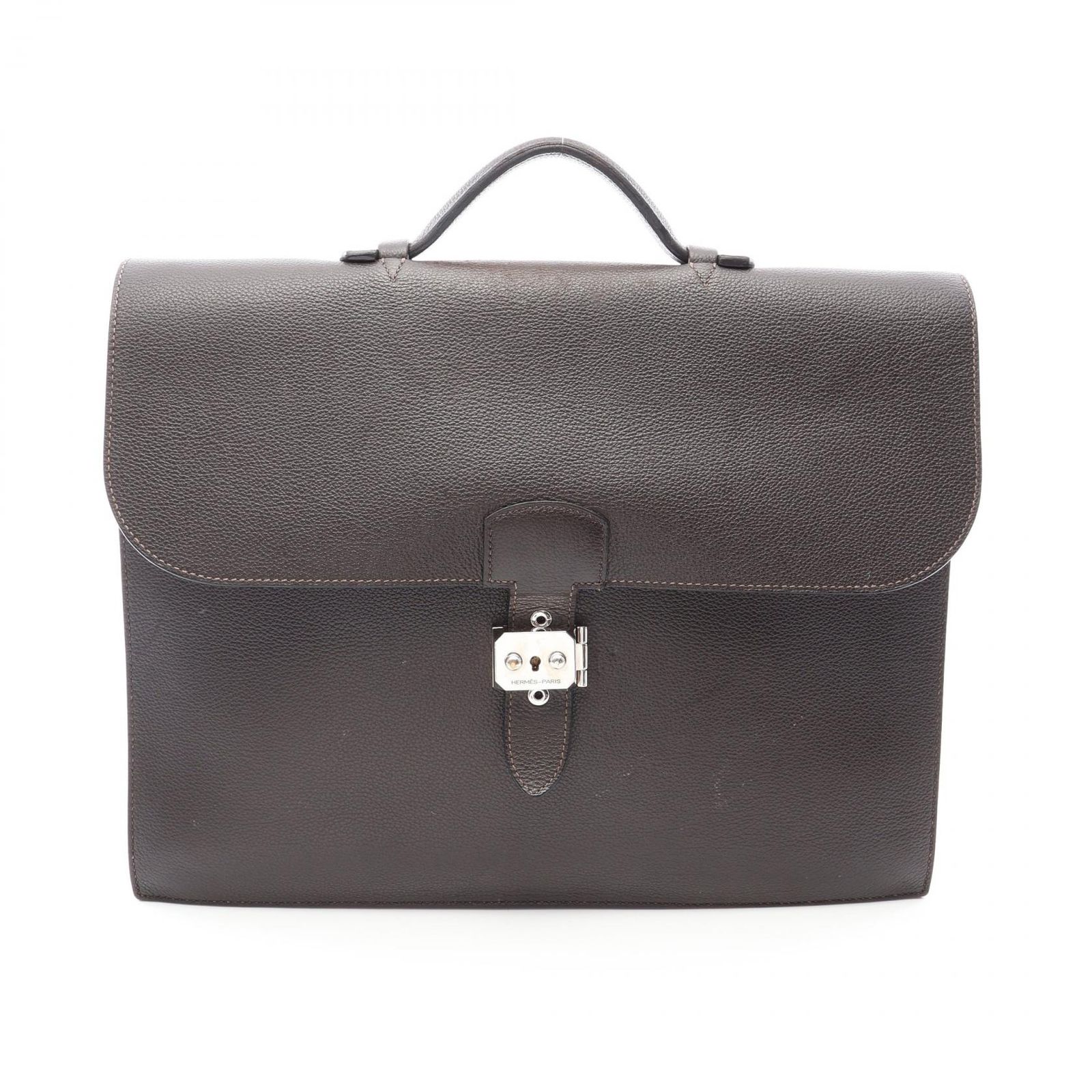 エルメス HERMES ビジネスバッグ サックアデペッシュ38 H084113X エベンヌ レザー サック ア デペッシュ38 マチ2 エベンヌ メンズ Used B