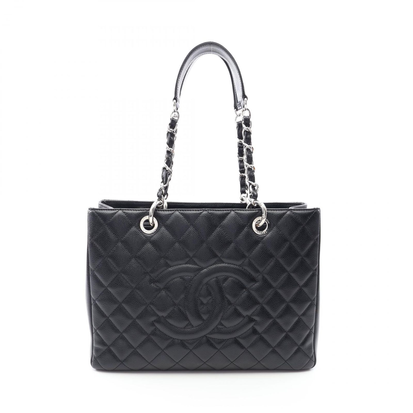 シャネル CHANEL トートバッグ マトラッセ グランドショッピング GST A50995 ブラック キャビアスキン(グレインドカーフ) GST チェーントート レディース Used A