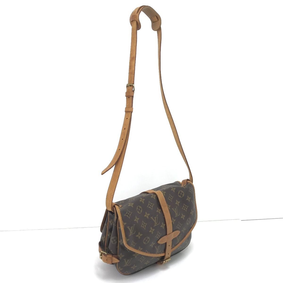 LOUIS VUITTON ルイヴィトン ショルダーバッグ モノグラム ソミュール30 内側カビ有 M42256 ブラウン LOUIS VUITTON ルイヴィトン ショルダーバッグ モノグラム ソミュール