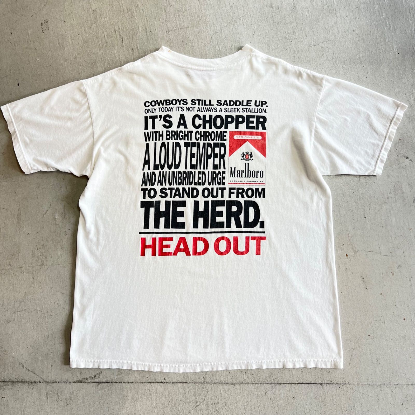 90s vintage Marlboro プリントTシャツ