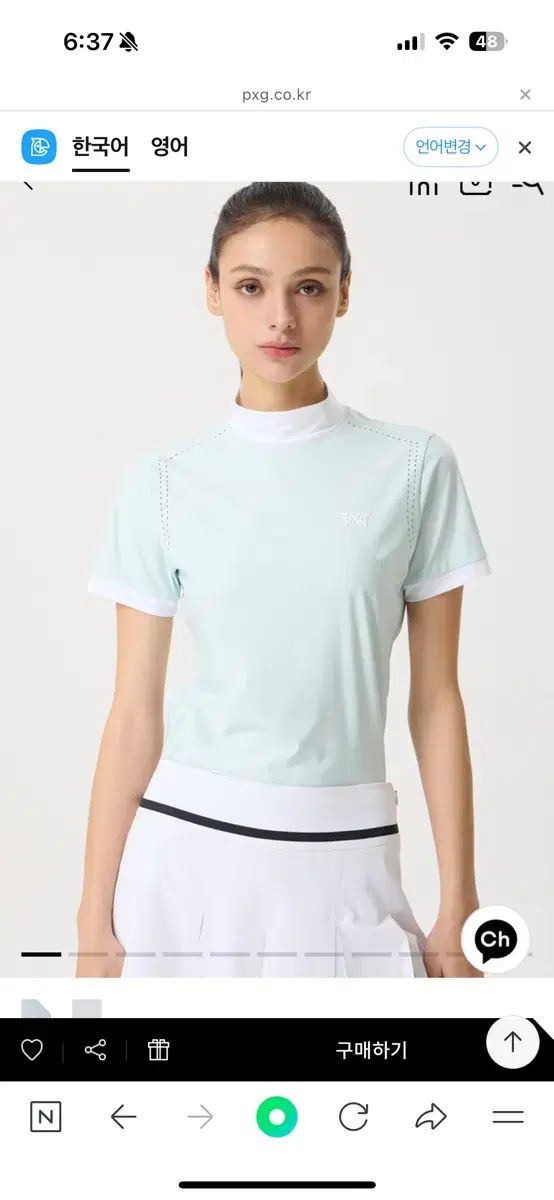 PXGレディース ゴルフ 半袖Tシャツ(新品)