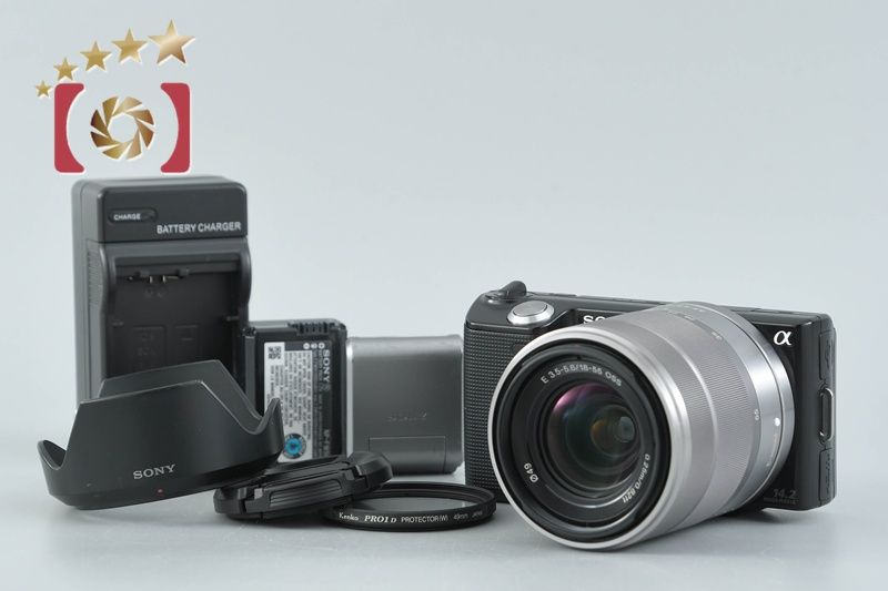 中古】SONY ソニー α NEX-5 ズームレンズキット ブラック - メルカリ