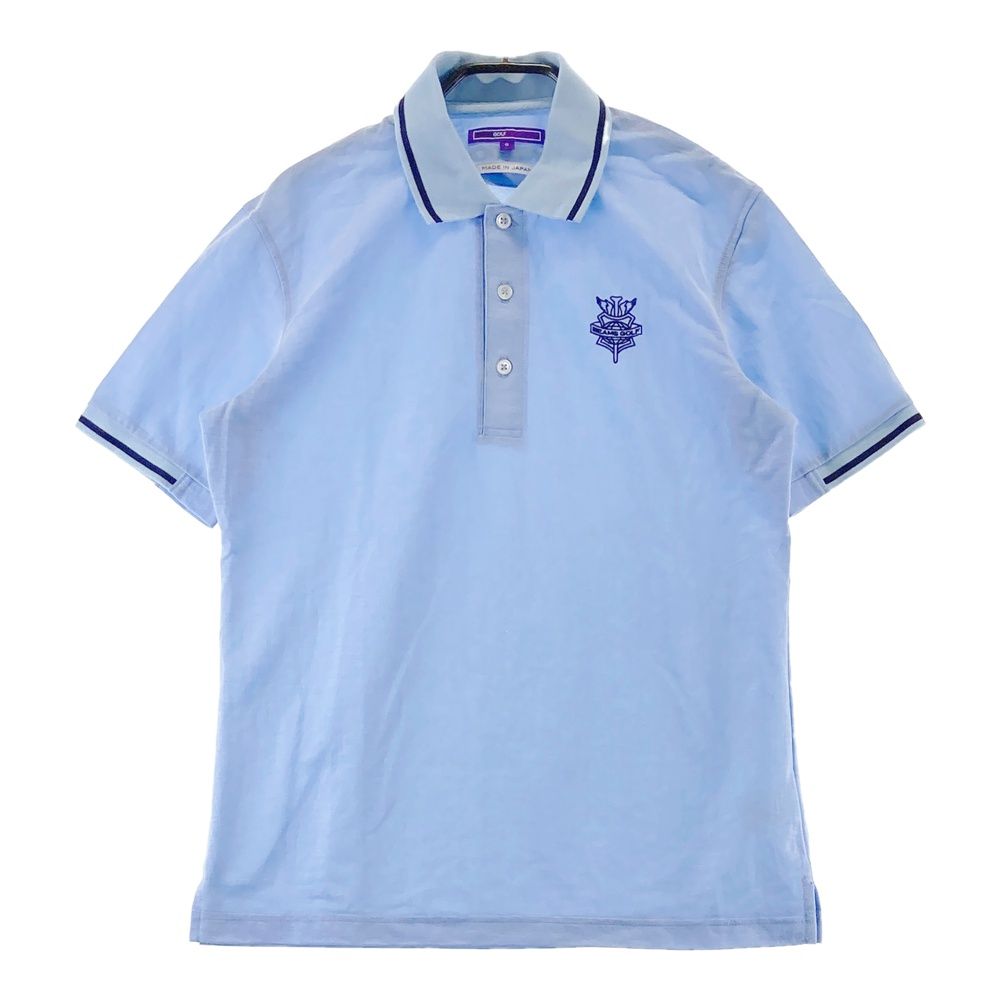BEAMS GOLF ビームスゴルフ 半袖ポロシャツ シアサッカー ストライプ柄