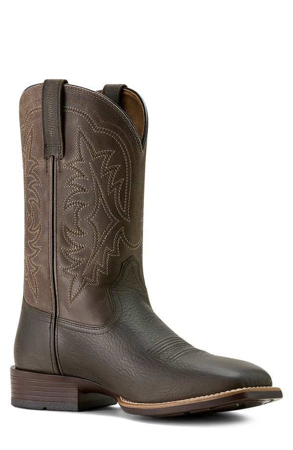 アリアト メンズ シューズ ブーツ・レインブーツ Ariat Ryden Ultra Wide Square Toe Cowboy Boot Smokey Brown ブラウン