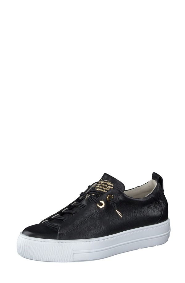 ポール・グリーン レディース シューズ スニーカー Paul Green Faye Sneaker Black Gold Combo ブラック