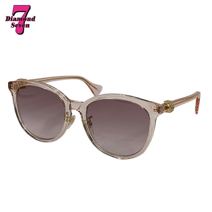 【中古】【美品】GUCCI グッチ サングラス GG1180SK ピンク クリア ウェリントン 伊達メガネ 夏 GGマーク レディース メンズ ユニセックス