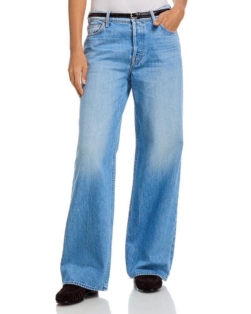 マザー レディース ボトムス デニムパンツ ジーンズ MOTHER The Rerun Zip Sneak High Rise Wide Jeans in Last Bite Last Bite