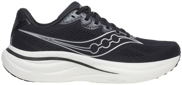 サッカニー メンズ シューズ スニーカー Saucony Mens Ride 19 Running Shoes BlackSilver ブラック