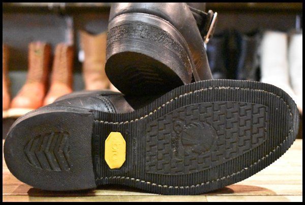 7.5E 良品 白タグ】Chippewa チペワ エンジニア 27863 黒 ブラック