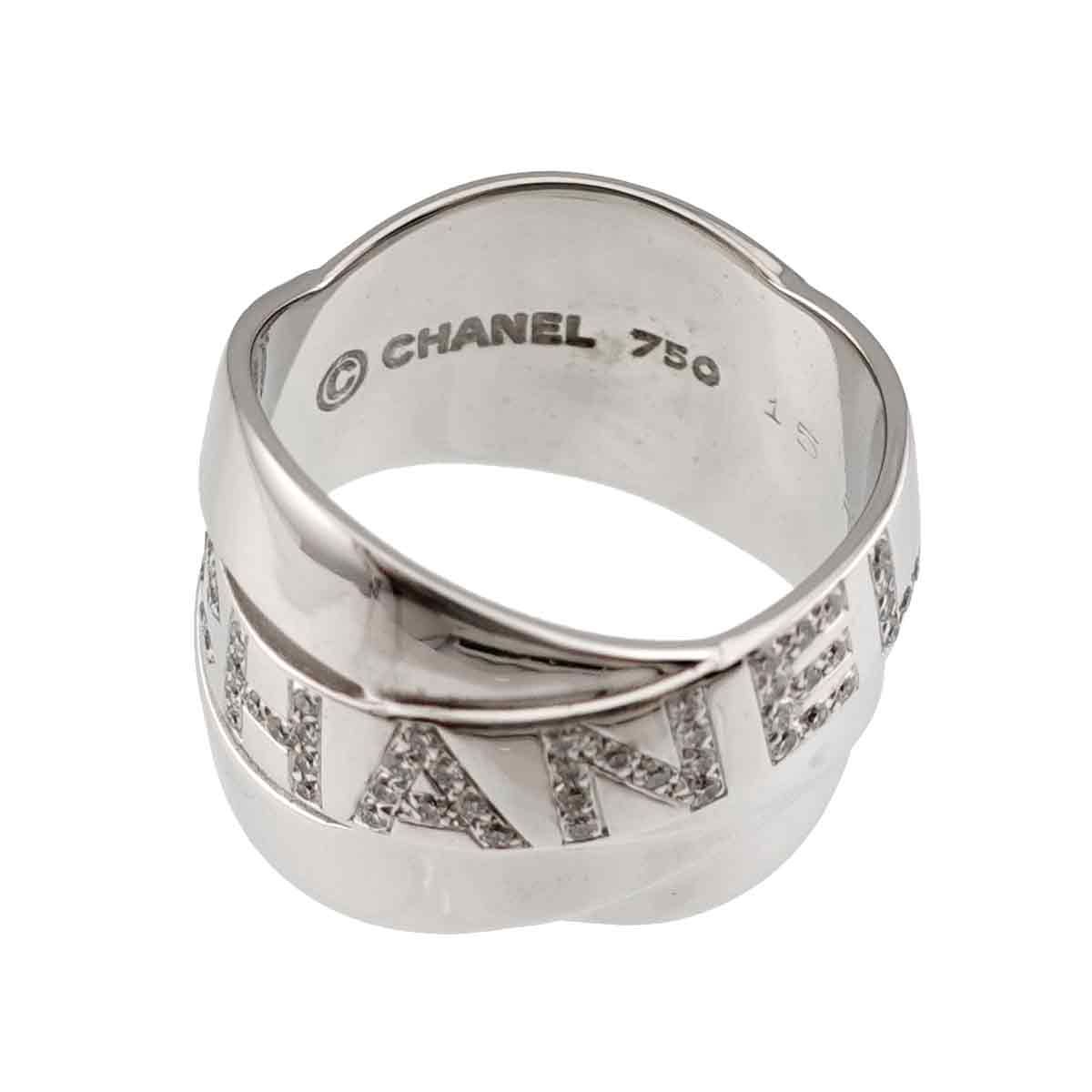 シャネル CHANEL ボルディック 12号 リング ダイヤ K18 WG ホワイト 