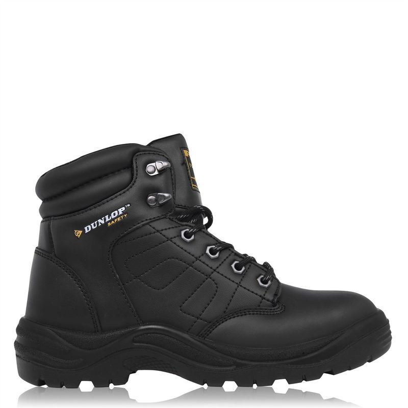 ダンロップ メンズ シューズ ブーツ・レインブーツ Tシャツ キャップ ブーツ Dunlop Dakota Mens Steel Toe Cap Safety Boots Black ブラック