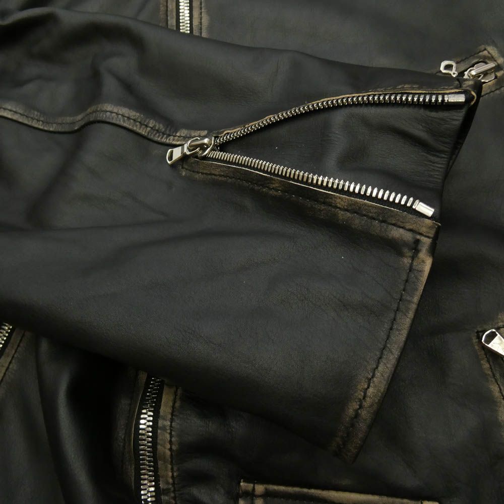 DISCOVERED ディスカバード DC-AW25-BL-08 LEATHER W RIDERS BLOUSON