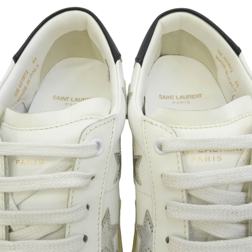 SAINT LAURENT サンローラン 421572 Court Classic Star レザー スター
