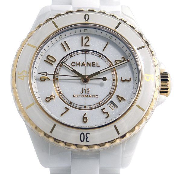 未使用 シャネル 2コマ 17mm J12 メンズ腕時計用 セラミック ホワイト 箱保付 新品同様 CHANEL シャネル J12 キャリバー 12.1 H9540 ホワイト