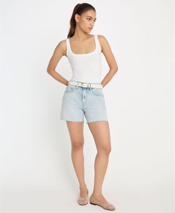 グッドアメリカン レディース ボトムス ハーフパンツ・ショーツ ショートパンツ Good American Womens MidRise Shorts Indigo1161