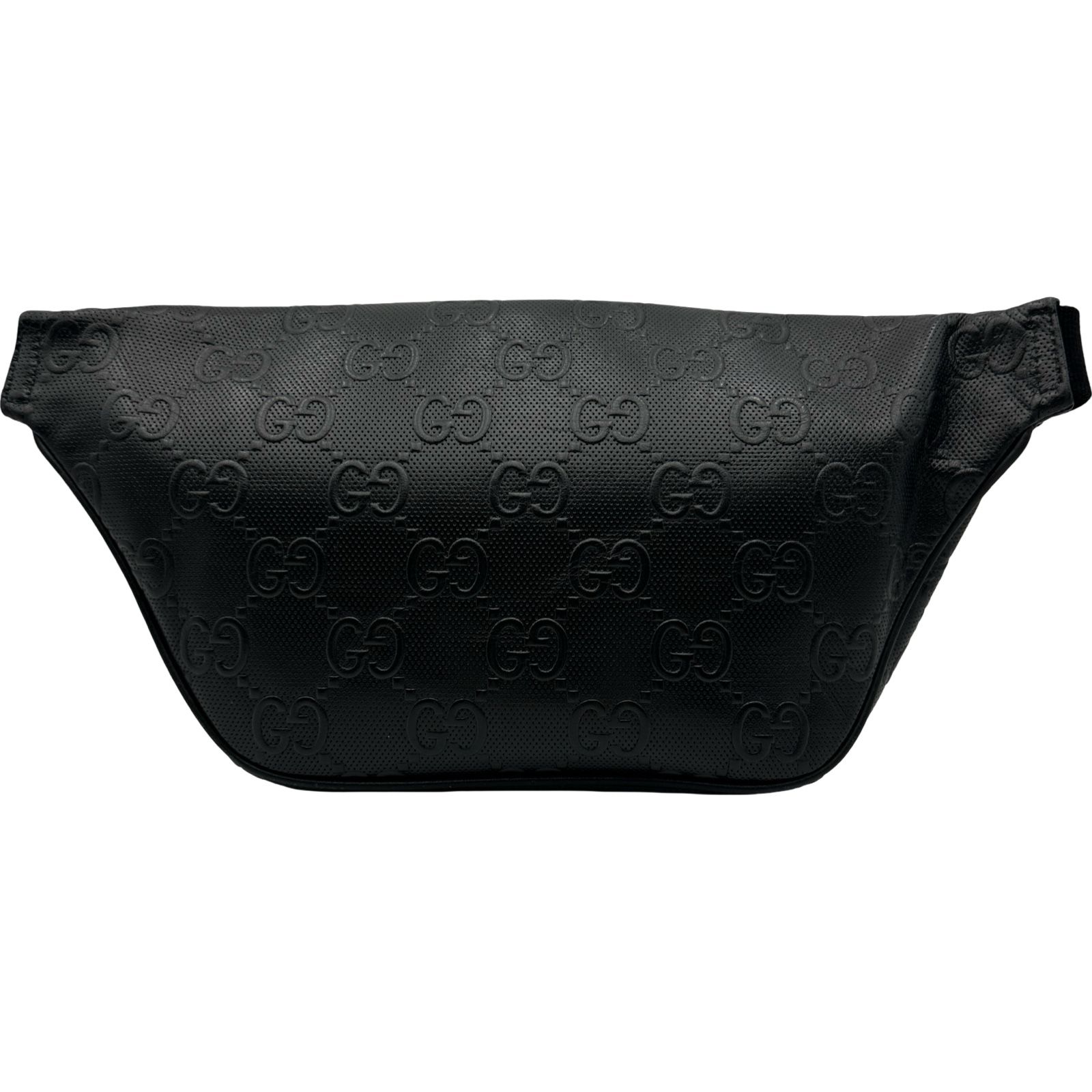 グッチ GUCCI GGエンボスベルトバッグ 645093 ブラック シルバー金具
